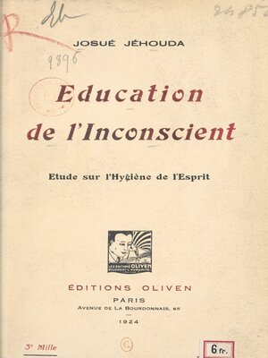 cover image of Éducation de l'inconscient